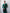 Emerald Keyhole Cut-Out Long-Sleeve Midi – Crepe fabric texture and sleeve detail