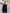 Julia Black Double-Breasted Cutout-Shoulder Blazer - back view | ELAGIA