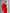 ELAGIA 3 piece women's suit in red - close-up detail of blazer lapels and button construction