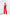 Red Sleeveless V-neck Jumpsuit - front view | ELAGIA