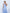 Thalia Sky-Blue Bow-Neck Open-Back A-Line Sleeveless Midi Dress