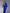 Blue Puff-Sleeve Midi Dress - view 9 | ELAGIA
