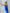 Blue Strappy Cut-Out Midi Dress - back view | ELAGIA