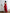 Bianca Red Asymmetric Ruffled Slip Midi Dress - side view | ELAGIA