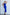 Blue Asymmetric Neckline Midi Dress - front view | ELAGIA
