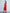 Red Asymmetric Neckline Midi Dress - back view | ELAGIA