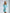 Tiffany-Blue Sweetheart Puff-Sleeve Mini Dress - back view | ELAGIA