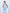 Melina Sky-Blue Satin Sleeveless Ruched Front-Slit Maxi Dress