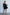 ELAGIA black backless puff sleeve mini dress front view - 3 piece women's suit style