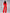 ELAGIA red belted wide-leg 3 piece women's suit - close-up showing fabric quality and finishing details