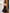 Black Satin Strapless Peplum Top & Bubble-Hem Mini Skirt - back view | ELAGIA