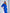 Blue Puff-Sleeve Midi Dress - back view | ELAGIA