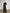 Leda Brown Satin Puff-Sleeve Ruched High-Slit Maxi Dress