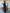 Gloria Black Satin V-Neck Puff-Sleeve Maxi Dress - side view | ELAGIA