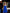 Blue Square Neck Bow Back Mini Dress - back view | ELAGIA
