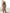 Brown Houndstooth Single Breasted 2-Piece Suit - back view | ELAGIA