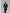 Black Puff Sleeve V-neck Midi Dress - back view | ELAGIA