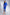 Blue Long Sleeve Midi Dress - close-up detail | ELAGIA