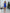 Selena Blue Off-The-Shoulder Mini Dress - close-up detail | ELAGIA