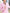 Pink Double-Breasted Suit – Crepe material detail and button closure
