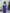 Selena Blue Off-The-Shoulder Mini Dress - back view | ELAGIA