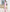 Pink Collarless Double-Breasted Longline Suit – Crepe, back view