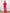 Vivienne Red Collarless Single-Breasted Suit 2-Piece