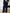 ELAGIA Avra Black Asymmetric Double-Breasted Longline Blazer Suit 2-Piece fabric detail - 3 piece women's suit texture