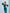 ELAGIA emerald puff-sleeve midi dress side profile view, tailored 3 piece women's suit purple business suit women cut