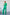 ELAGIA green belted double breasted 3 piece women's suit blazer and pants front view