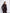 Elara Brown Collarless Double-Breasted Suit 2-Piece - back view | ELAGIA