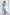 Sky-Blue Puff Sleeve Midi Dress - view 7 | ELAGIA