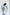 Sky-Blue Puff Sleeve Midi Dress - view 12 | ELAGIA
