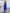 Estelle Blue Long-Sleeve Slit Midi Dress - side view | ELAGIA