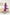 Purple Satin Long Sleeve Midi Dress - side view | ELAGIA