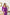 Purple Satin Long Sleeve Midi Dress - close-up detail | ELAGIA