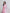 Pink sheer sleeve V-neck top and maxi skirt set – crepe fabric, side profile