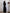 Brown sheer sleeve V-neck top and maxi skirt set – crepe fabric, back view