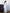 White sheer sleeve V-neck top and maxi skirt set – crepe fabric, back view