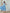 Julie Sky-Blue Halter Neck Midi Dress - front view | ELAGIA