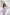 ELAGIA Lavender Puff Sleeve Midi Dress full outfit styled - 3 piece women's suit purple business suit women ensemble