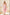 Pink Shell-Pleated Bustier Spaghetti Strap Midi Dress - front view | ELAGIA