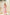 Pink Shell-Pleated Bustier Spaghetti Strap Midi Dress - back view | ELAGIA