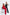 Red Sleeveless V-neck Jumpsuit - view 11 | ELAGIA