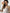 Beige Satin Strappy Asymmetric Ruffle Maxi Dress - final look