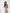 Beige Satin Strappy Asymmetric Ruffle Maxi Dress - movement shot