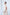 Alexa Beige Round Neck Puff-Sleeve Midi Dress - close-up detail | ELAGIA