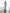 Sky-blue satin v-neck asymmetric ruffle midi wrap – front view showcasing draped neckline