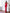 Red corset top and high-slit maxi skirt set in crepe fabric, front view
