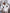 White single-breasted gold-button suit – crepe fabric, styled look